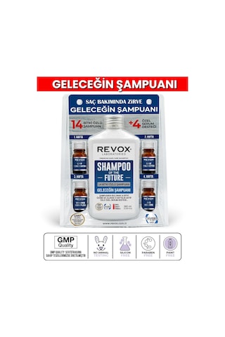 Revox Geleceğin Şampuanı Aktif Özlü 4 Adet Özel Destek Serum Set