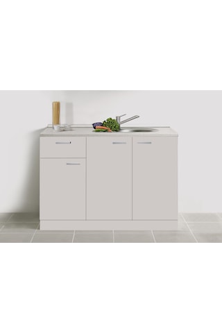 Kenyap Summer Mutfak Alt Dolabı 120 Cm Laminat Tezgah Dahil Beyaz
