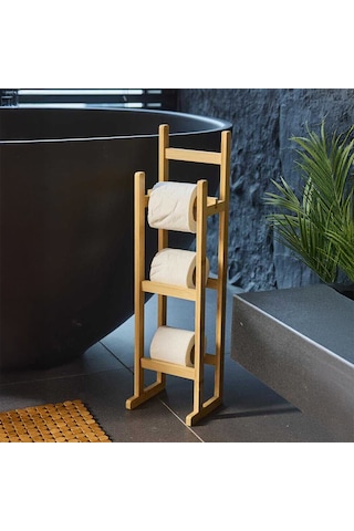 Perotti 16615 Looris Bambu Yedekli Wc Kağıtlık Standlı