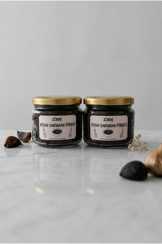 Siyah Sarımsak Püresi&ezmesi Black Garlıc Puree İkili Paket Net:600 Gram 2x300gram