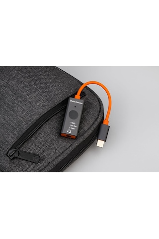 Lexroo Harici Ses Kartı Type C Bağlantılı Taşınabilir External Sound Cards 32-bit Rısc-v Ses Kart