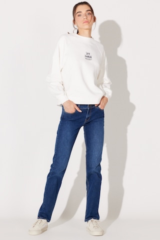 Lee Marion Straight Fit Düz Kesim Normal Bel Düz Paça Lacivert Kadın Esnek Jean Denim Kot Pantolon L301CGPP Lacivert