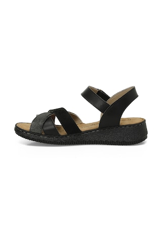 Polaris 105502.z5fx Siyah Kadın Comfort Sandalet 000000000101985270 Siyah
