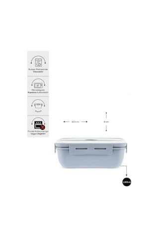 Karaca Fusca Çatal Kaşıklı Lunch Box Gri