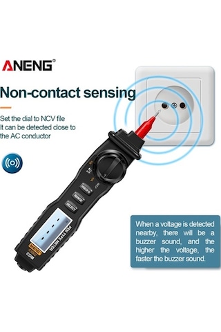 Besthome1 Aneng A3002 Kalem Multimetre - 4k Ölçüm, Ac/dc Voltaj, Direnç, Kapasite, Taşınabilir El Aleti