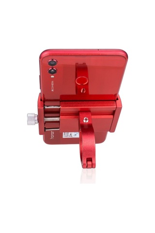 Ztto Z91 Mtb Bisiklet Telefon Tutucu Alüminyum Alaşımlı Bisiklet Gidon Montaj Cep Telefonu Braketi - Kırmızı