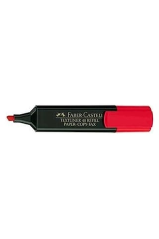 Faber-Castell Fosforlu Kalem Kırmızı 10 Lu 154821 Kırmızı