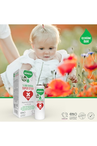 Siveno %100 Doğal Super Stick Anlık Yatıştırıcı Onarıcı Organik Yalancı İğde Yağlı 6 G