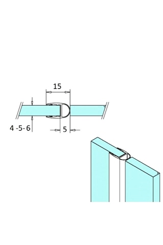 Ayrıntıshop Cam Duşakabin Kapı Balon Fitilleri 5-6 Mm 200cm Şeffaf