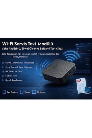 Wi-fi Servis Test Modülü Saha Analizörü, Sinyal Ölçer Ve Bağlantı Test Modülü