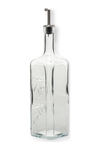 Cam Yağlık Sirkelik Metal Silikon Contalı 1000 Cc Şeffaf