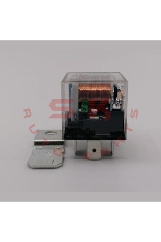 Skauto Üniversal Röle 24 Volt 40 Amper Şeffaf 5 Uçlu 24v 25 Adet