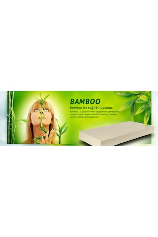 Babyhopeankara 150X200 Bamboo Ortopedik Yayli Yatak Çift Kişilik Bamboo Yatak