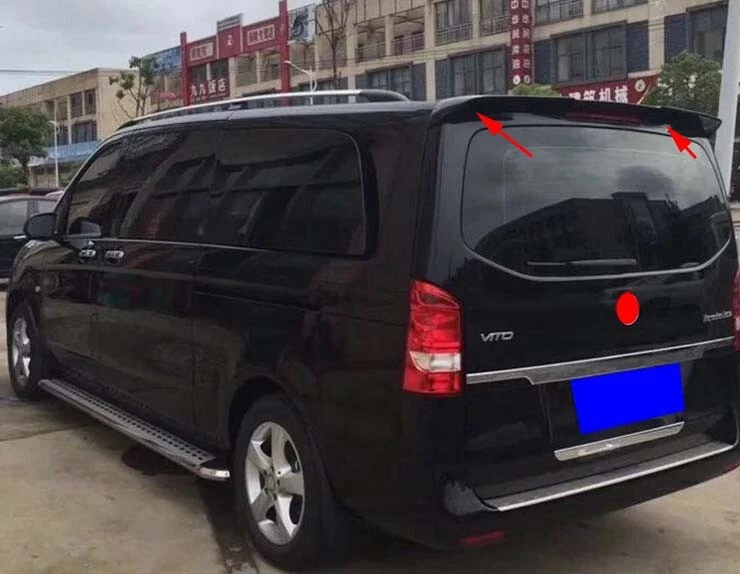 Mercedes W447 2015 2024 Spoiler Parlak Siyah Abs Siyah Boyalı