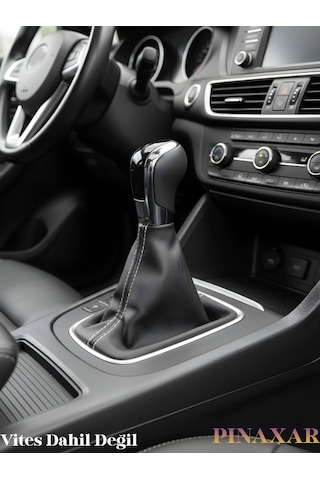 Citroen Berlingo Siyah Deri Prime Tasarım Beyaz Spor Dikiş Vites Körüğü