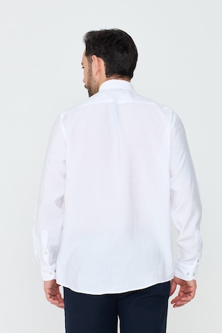 White Stone Beyaz Dynamic Fit Erkek Uzun Kollu Gömlek