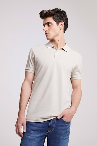 D's Damat Ds Damat Regular Fit Taş Pike Dokulu %100 Pamuk Kıvrılmaz Polo Yaka Nakışlı T-shirt 4HC14ORT51000 Taş