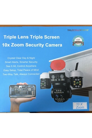 O-kam 5012 9 3+3+3 Mp 3 Lens Wifi Kamera Köşeler Lens Siren + Çakar Led + 360 Kamera