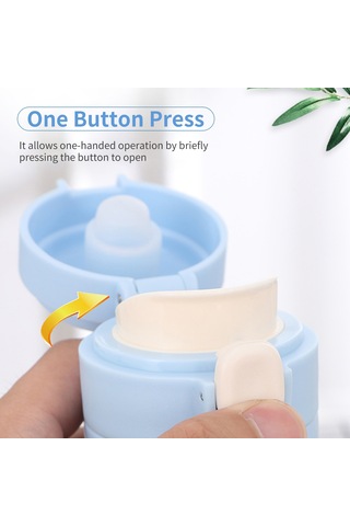 Hangfox 304 Çelik Vakumlu Termos Bardak 400ml - Tek Tuş Açma, Sıcak/soğuk Saklama, Dışarıdaki Aktivitelere İdeal