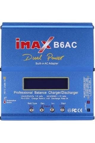 Motorobit-İmax B6Ac Dahili Adaptörlü Lixx, Nixx, Pb Şarj Aleti (80W)