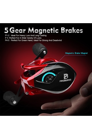 Ranyeek Proberos Vhc120 Sağ El Metal Balık Makinesi - 8kg Fren Gücü, 3+1 Yatak, 7.2:1 Dişli Oranı