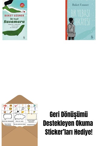 İki Yeşil Su Susamuru Midi Boy + Bir Yılbaşı Hikâyesi + Okuma Sticker'ları