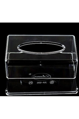 Şeffaf-şeffaf Doku Kutusu Peçetelik Oturma Odası Ev Düzenleyici Kağıt Dispenseri