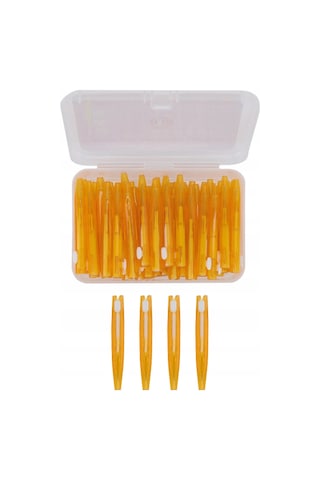 Hangfox 60 Adet Turuncu Teleskopik Diş Arası Fırça - Zr-7966 Modeli, Yumuşak Tüylerle Diş Aralıklarını Ve Protezleri Temizler, Ağız Sağlığı İçin Kolay Kullanım