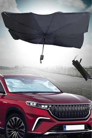 Tongxida Araba Ön Cam Güneşlik, Katlanabilir, Şemsiye Gölgel, Yüksek Kalite, Uygun Hafif, Rengi Aynı, Model Ve Ölçüsü Değişmez