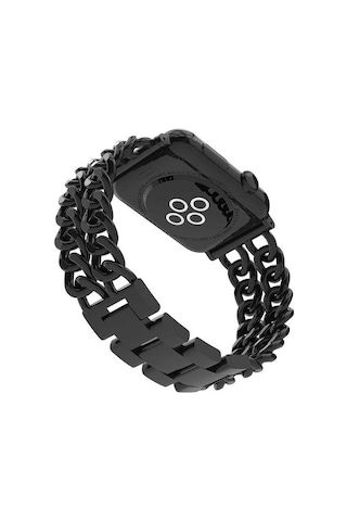 Apple Uyumlu Watch Ultra 49 MM Kordon Cowboy Metal Kordon