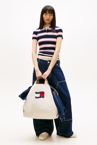 Tommy Hilfiger Tjw Wave Flag Orta Boy Kadın Bej Tote Çanta-15717