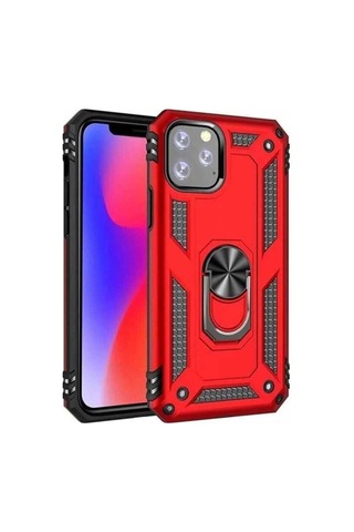 Apple Uyumlu iPhone 11 Pro Max Kılıf Zore Vega Kapak Kırmızı