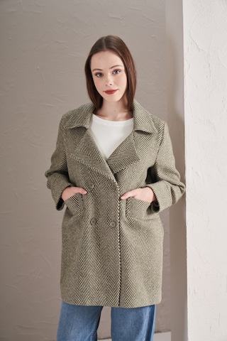 Balık Sırtı Ceket Haki Haki