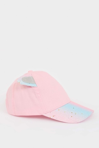 DeFacto Kız Çocuk 3D Simli Kumaş Cap Şapka B7603A825SMPN1