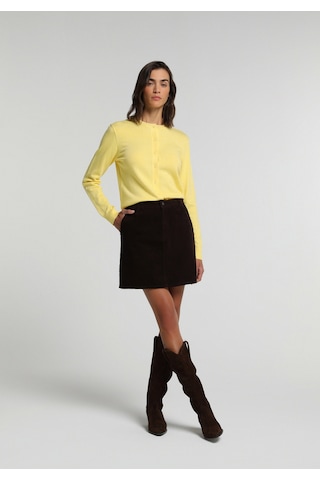Colin's Colins Slim Fit Yuvarlak Yaka Düz Kadın Sari Hırka Cl1076473 Q1.v2 Ylw Sarı