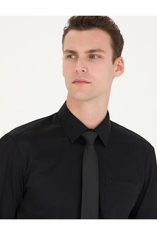 Pierre Cardin Erkek Siyah Basic Gömlek 50277146-vr046 Siyah