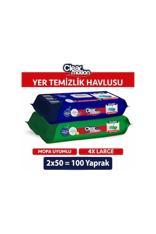 Clearmotion Yer Temizlik Havlusu(2x50) 100 Yaprak