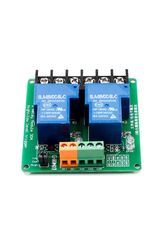 5v 2 Kanal 220v 30a Röle Modül Yüksek Akım Güç Kontrol Anahtarı Opto İzolasyon Düşük/yüksek Tetik