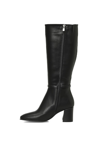 Butigo 25k-7049 5pr Siyah Kadın Topuklu Çizme 000000000102054697 Siyah