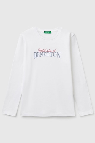 United Colors Of Benetton Benetton Kız Çocuk Tişört Beyaz