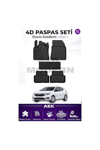 Dacia Sandero 3 Stepway 4d Paspas Seti 2020 Sonrası A++ Kalite 5 Parça