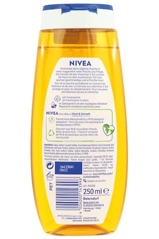 Nivea Duş Jeli Summer Happiness 250 Ml Vitamin C Ve E Aloe Vera Özlü Vegan Güneş Kremi Kokulu Diğer