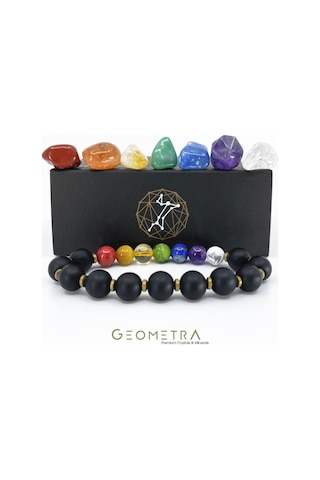 Premium Kristal & Mineral Çakra Seti