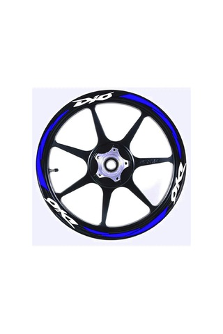 Yeni Özel Motosiklet Jant Şeridi Dio Uyumlu Beyaz-mavi Sağ-sol/ön-arka