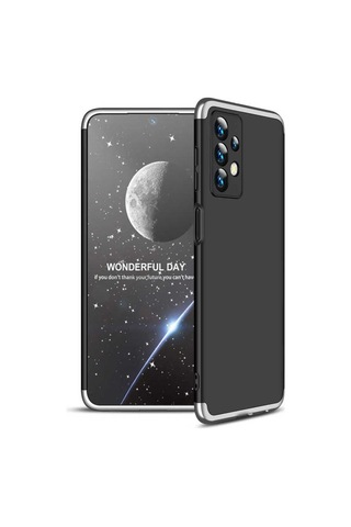 Samsung Uyumlu Galaxy A13 4g Kılıf Zore Ays Kapak Siyah-Gri