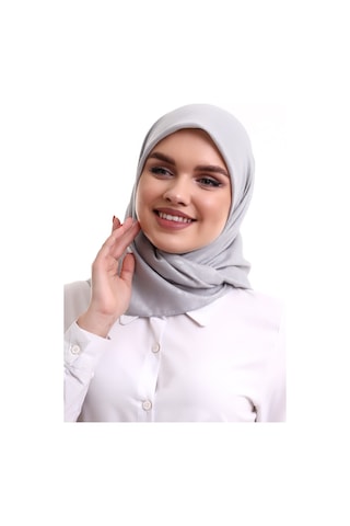 Kofra Desenli Baş Örtü - Gri
