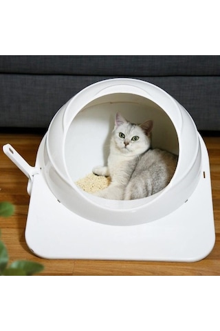 Zhkj Shop Kedi Çöp Kutusu Pet Büyük Kapalı Tuvalet Npg30s