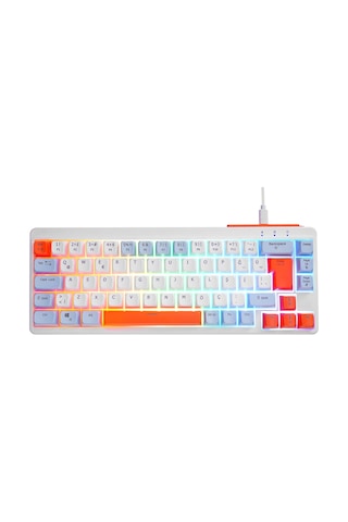 Acer Emachines, Eak810, Beyaz, Usb Kablolu, Rainbow Backlight, Membran Renkli Tuşlar, Türkçe Q, 68 T
