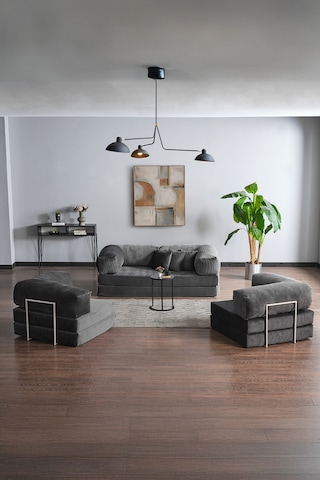 Legom Avanos Aktivite Koltuğu Yatak Olabilen Çok Amaçlı Kanepe Koltuk Takımı Antrasit Antrasit