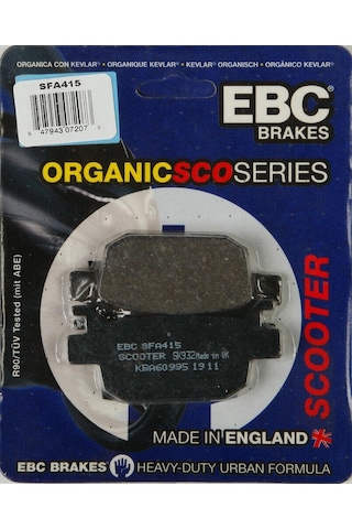 Ebc Sfa415 2022-2025 Honda Adv 350 Uyumlu Arka Fren Balatası Organik Balata